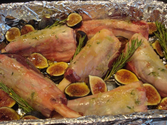Roast Lamb with Figs